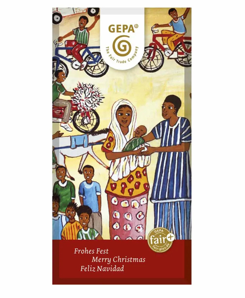 GEPA, Weihnachtsschokolade, 100 g Bio Fairtrade