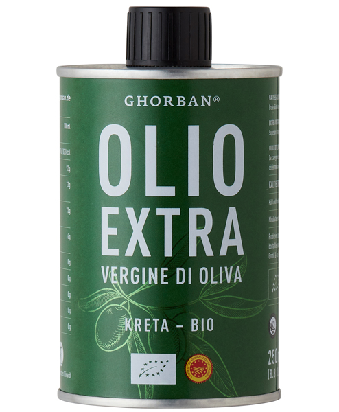 Ghorban, Olio Extra Vergine di Oliva – Kreta, BIO 250 ml