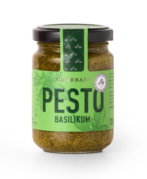 Ghorban Basilikumpesto vegan, 130 g
