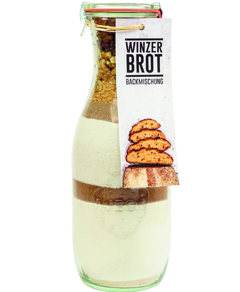 Hof Loebke, Backmischung Winzer-Brot Weckflasche