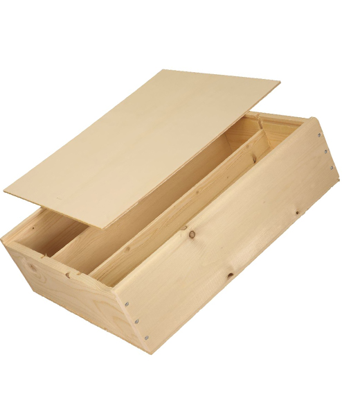 corviscom 3er Holzbox mit Schiebedeckel