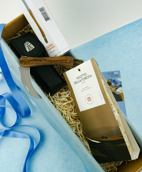 Corviscom Geschenkpaket Pilzsammler Deluxe