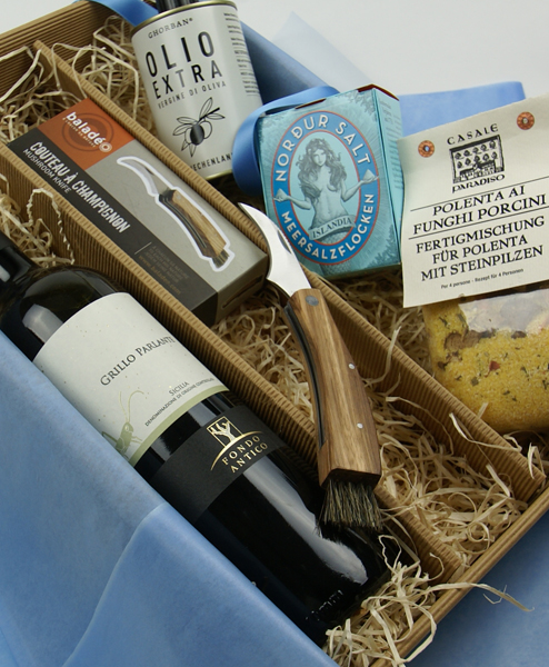 Geschenkbox mit Pilzmesser