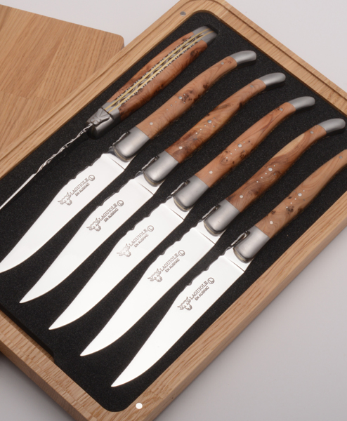 LeA 6 Steakmesser Wacholderholz