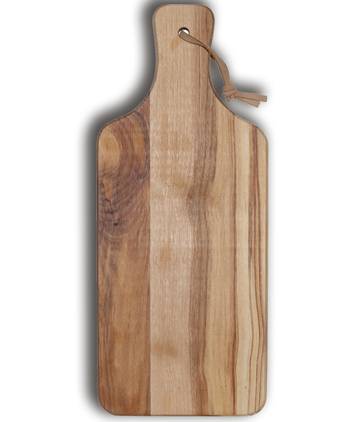 Marvin's Schneidebrett Gummibaum mit Griff und Band