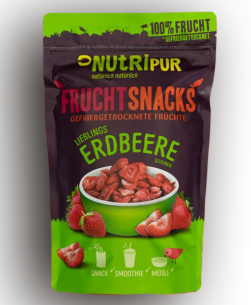 NutriPur, Gefriergetrocknete Erdbeeren, 25g