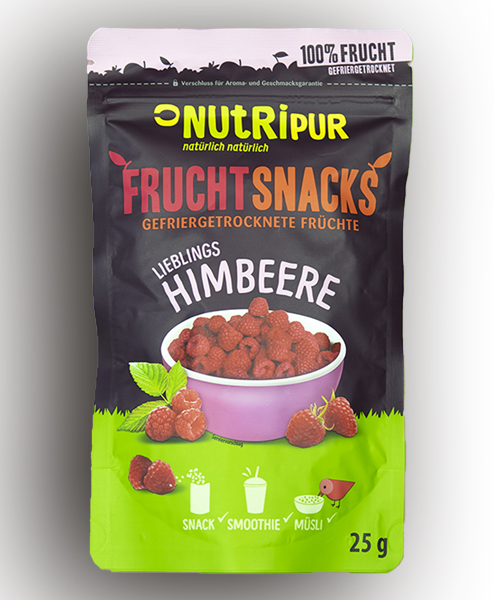 NutriPur, Gefriergetrocknete Himbeeren, 25g