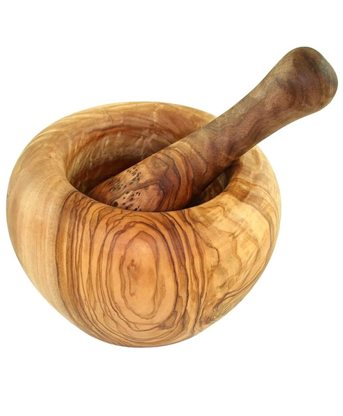 OE, Olivenholz Moerser, 12 cm