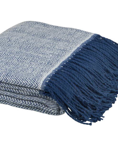 Seasons, Plaid aus Strick mit Fransen