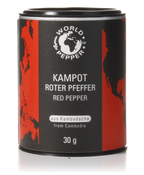 Kampot Pfeffer Rot, ganze Körner