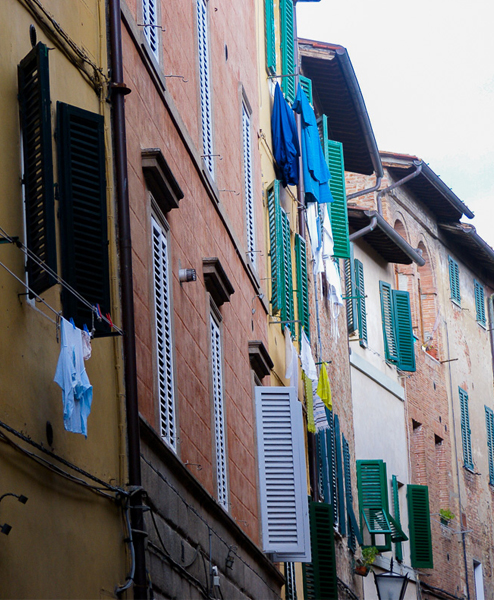 corviscom Motivkarte bunte Haeuser