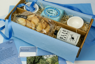 Box mit Brot und Salz