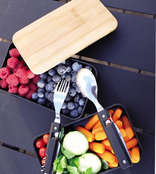 Nagano Lunchbox von Baladéo mit Bambusdeckel