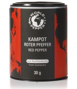 Kampot Pfeffer Rot, ganze Körner