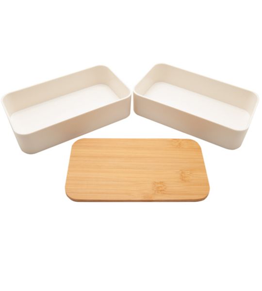 Baladéo Nagano doppelstöckige Lunchbox weiß