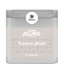 piTea, Prosecco Sorbet Tee in der Metalldose