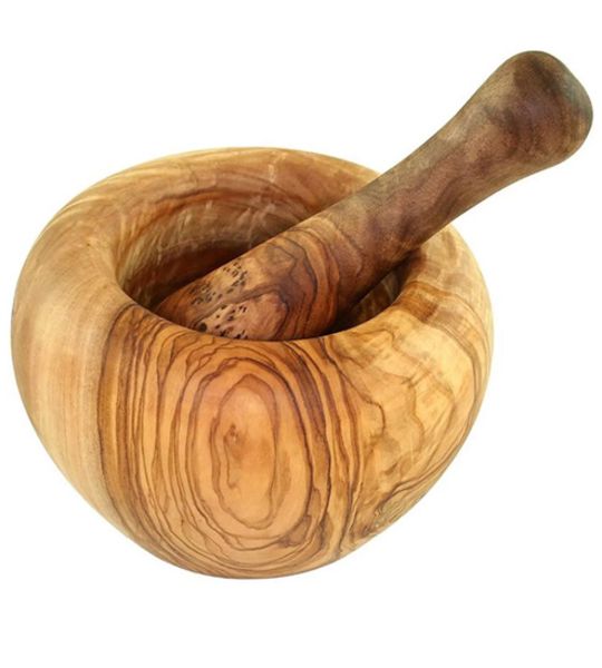 OE, Olivenholz Moerser, 12 cm