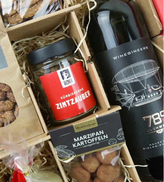 corviscom Geschenkpaket „Teamteller Advent” mit Glühwein