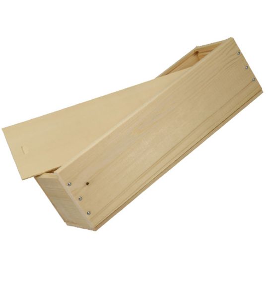 corviscom 1er Holzbox Schiebedeckel