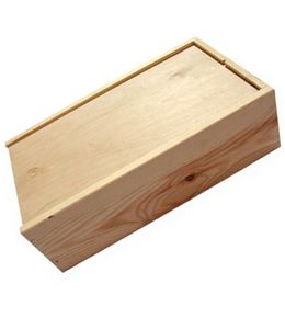 corviscom 2er Holzbox mit Schiebedeckel, geschlossen