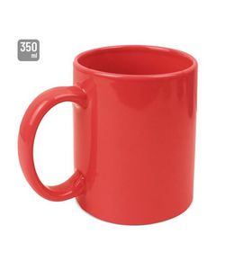 Henkelbecher rot, 330 ml