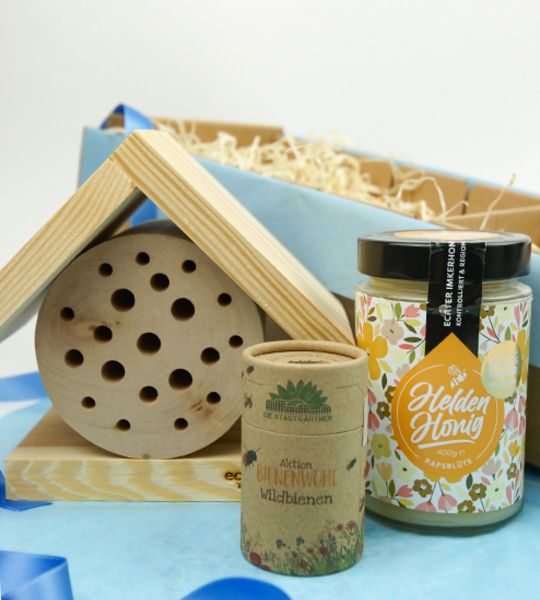 corviscom Geschenkpaket Bienen B+B mit Blumensamen