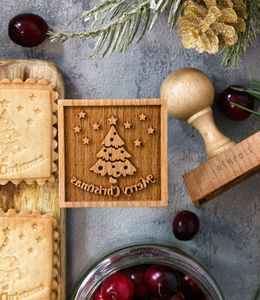 Folkroll Keksstempel quadratisch, Christbaum