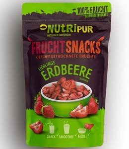 NutriPur, Gefriergetrocknete Erdbeeren, 25g