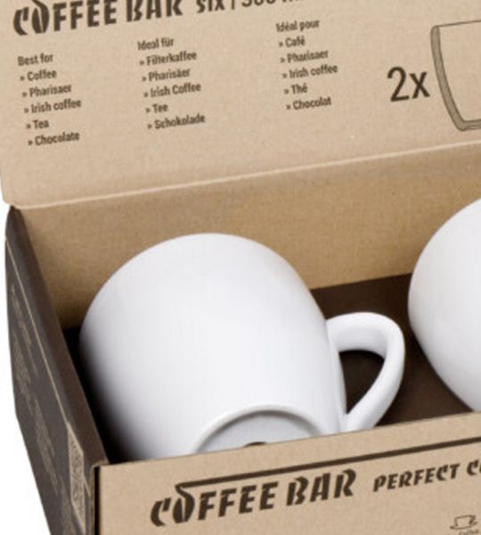 Coffee Bar SIX Becher 300 ml 2er Set im Karton