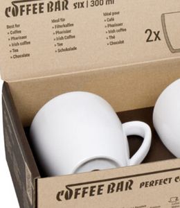 Coffee Bar SIX Becher 300 ml 2er Set im Karton