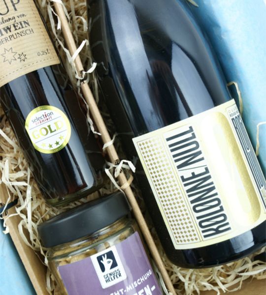 corviscom Geschenkpaket Glühweinset alkoholfrei mit Sirup