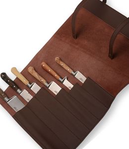 Lederrolle für 6 Kochmesser