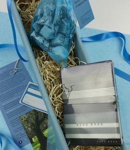 Geschenkset, Notizbuch A6 von Hugo Boss
