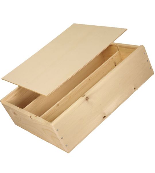 corviscom 3er Holzbox mit Schiebedeckel