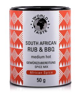 World of Taste, South African Rub & BBQ, 60 g Front