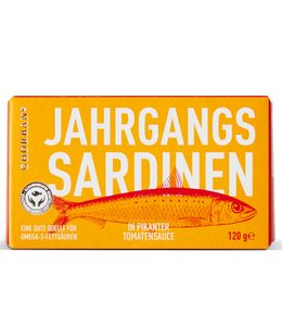 Ghorban Jahrgangssardinen in roter Sauce