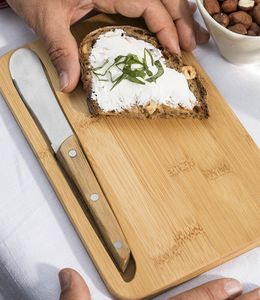 Baladéo Frühstücks-Brettchen 'Takeita' mit Buttermesser Bambus