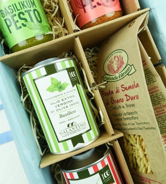 Corviscom Geschenkpaket Pasta Rot-Grün