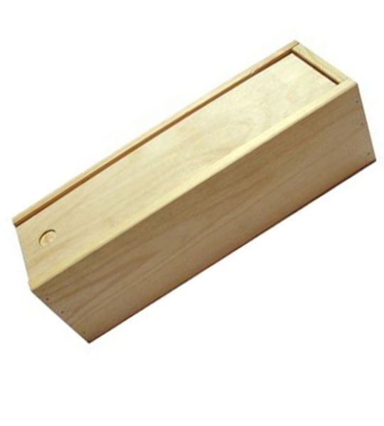 corviscom 1er Holzbox Schiebedeckel, geschlossen