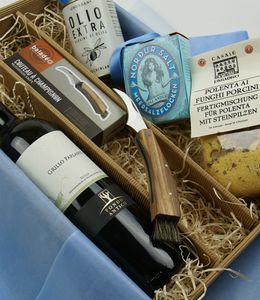 Geschenkbox mit Pilzmesser