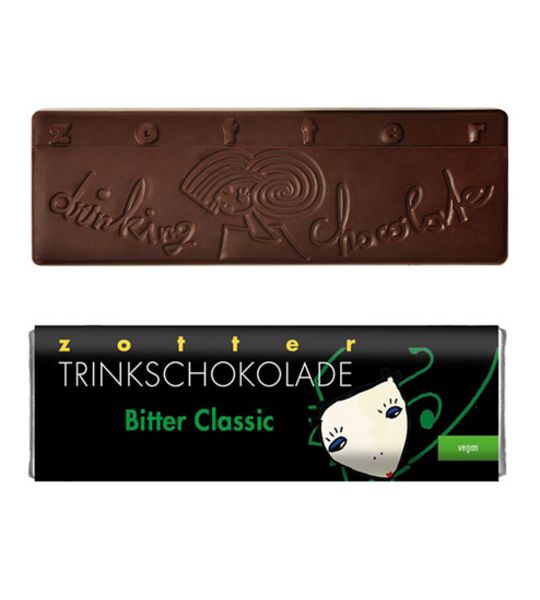 Zotter, Trinkschokolade, Bitter Classic Vegan 6 x 22g
