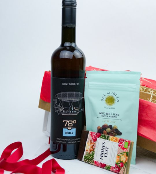 corviscom Geschenkpaket „Weihnachtsgruß vegan” Bio Glühwein