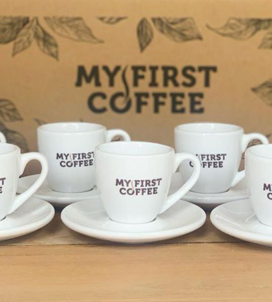 Könitz Espressobar Tassen 6er Set mit Untertasse