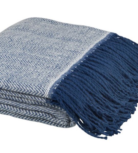 Seasons, Plaid aus Strick mit Fransen